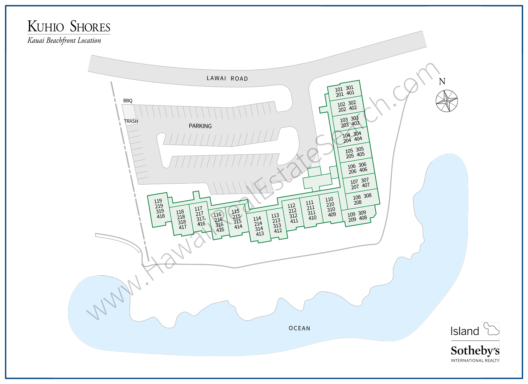 Property Map Kuhio Shores